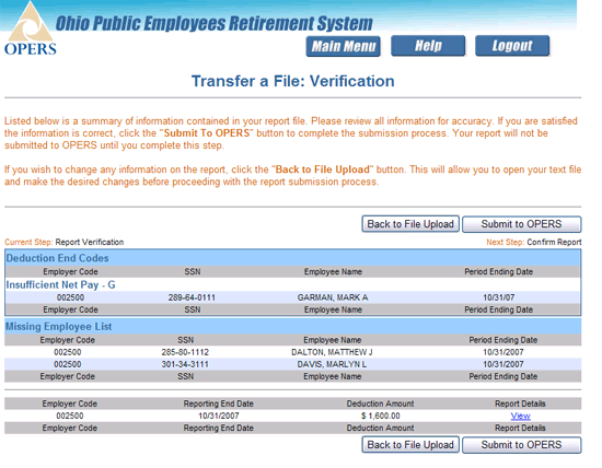 Verify Report