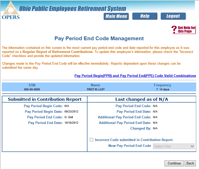 PPE Code Management